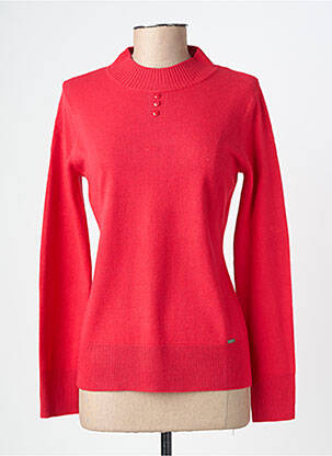 Pull coupe cintrée manches longues rose FELINO femme