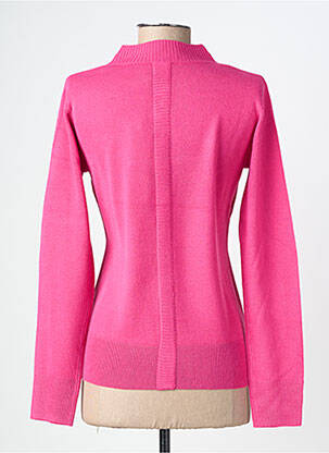 Pull coupe cintrée manches longues rose FELINO femme