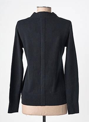 Pull coupe cintrée manches longues noir FELINO femme