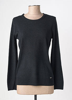 Pull stretch manches longues noir FELINO femme