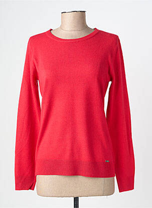 Pull col rond manches longues rose FELINO femme