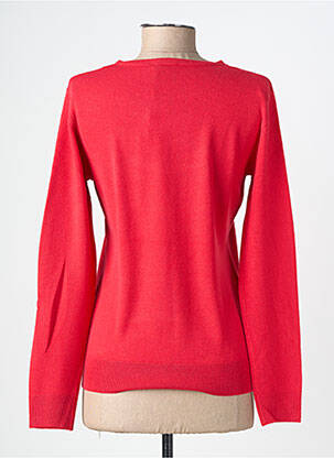 Pull col rond manches longues rose FELINO femme