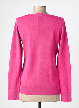 Pull coupe cintrée manches longues rose FELINO femme