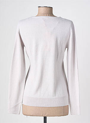 Pull coupe droite manches longues gris FELINO femme