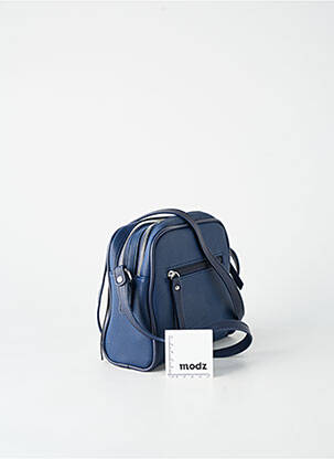 Sac multipoches forme rectangulaire bleu FUCHSIA femme