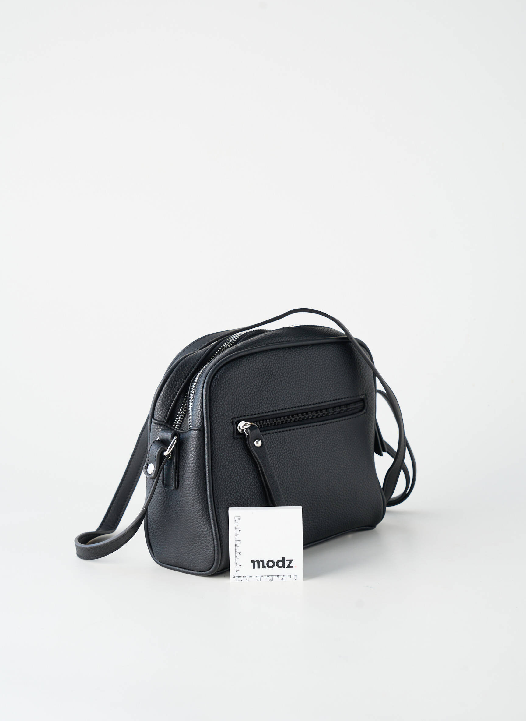 Sac multipoches forme rectangulaire noir FUCHSIA femme
