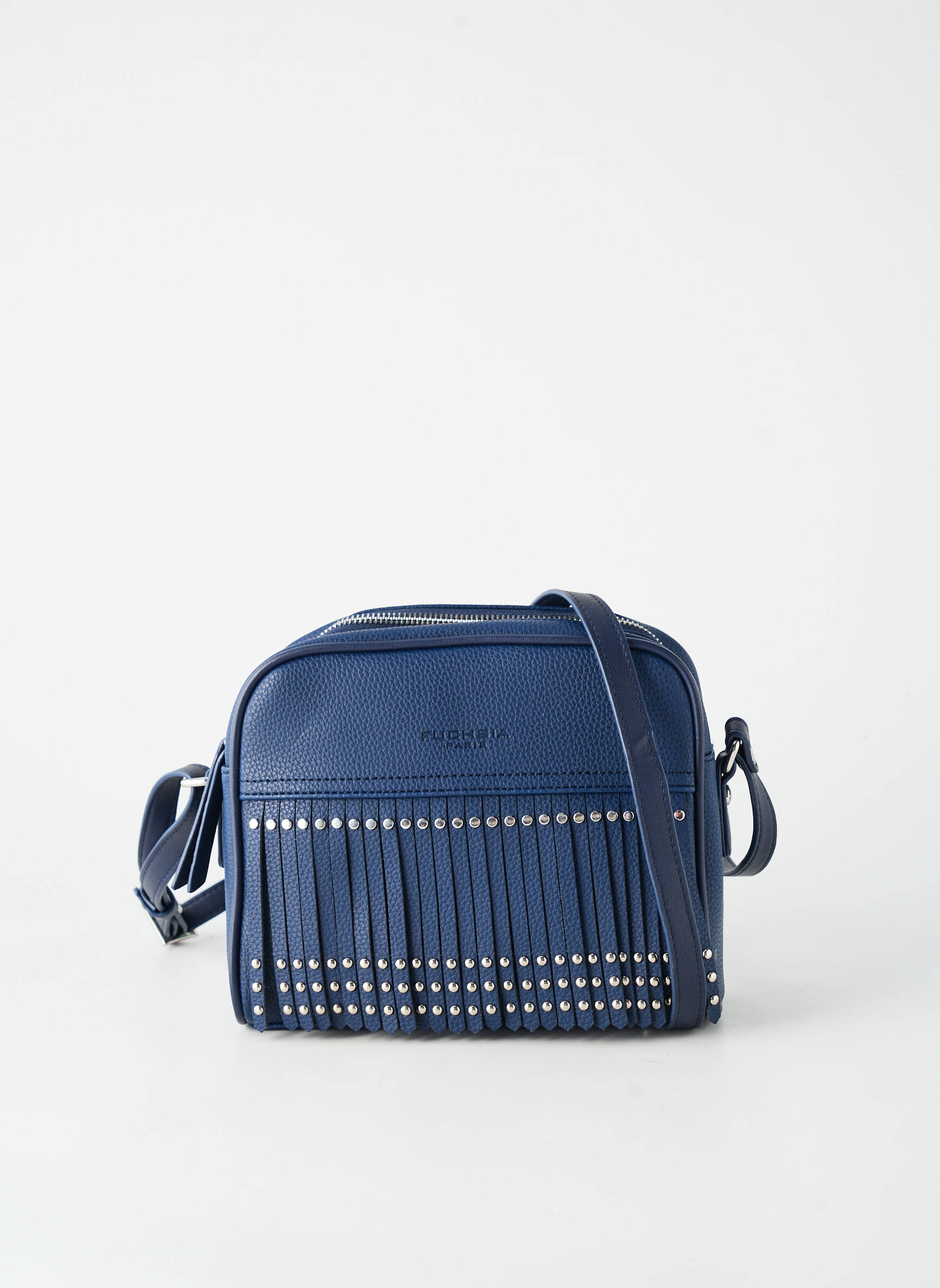 Sac multipoches forme rectangulaire bleu FUCHSIA femme