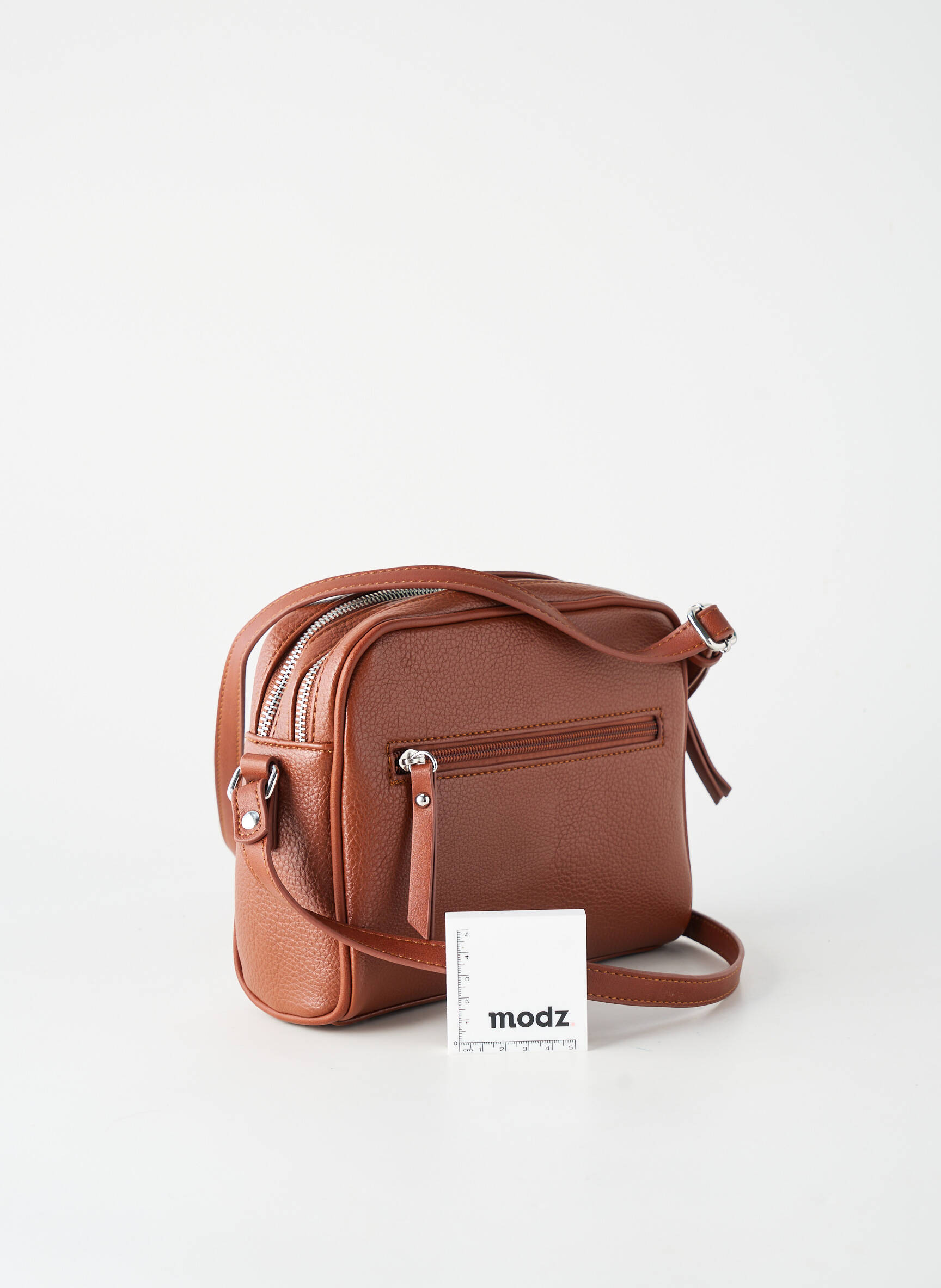 Sac multipoches forme rectangulaire marron FUCHSIA femme