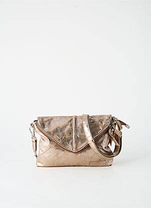 Sac multipoches forme rectangulaire or PATRICK BLANC femme