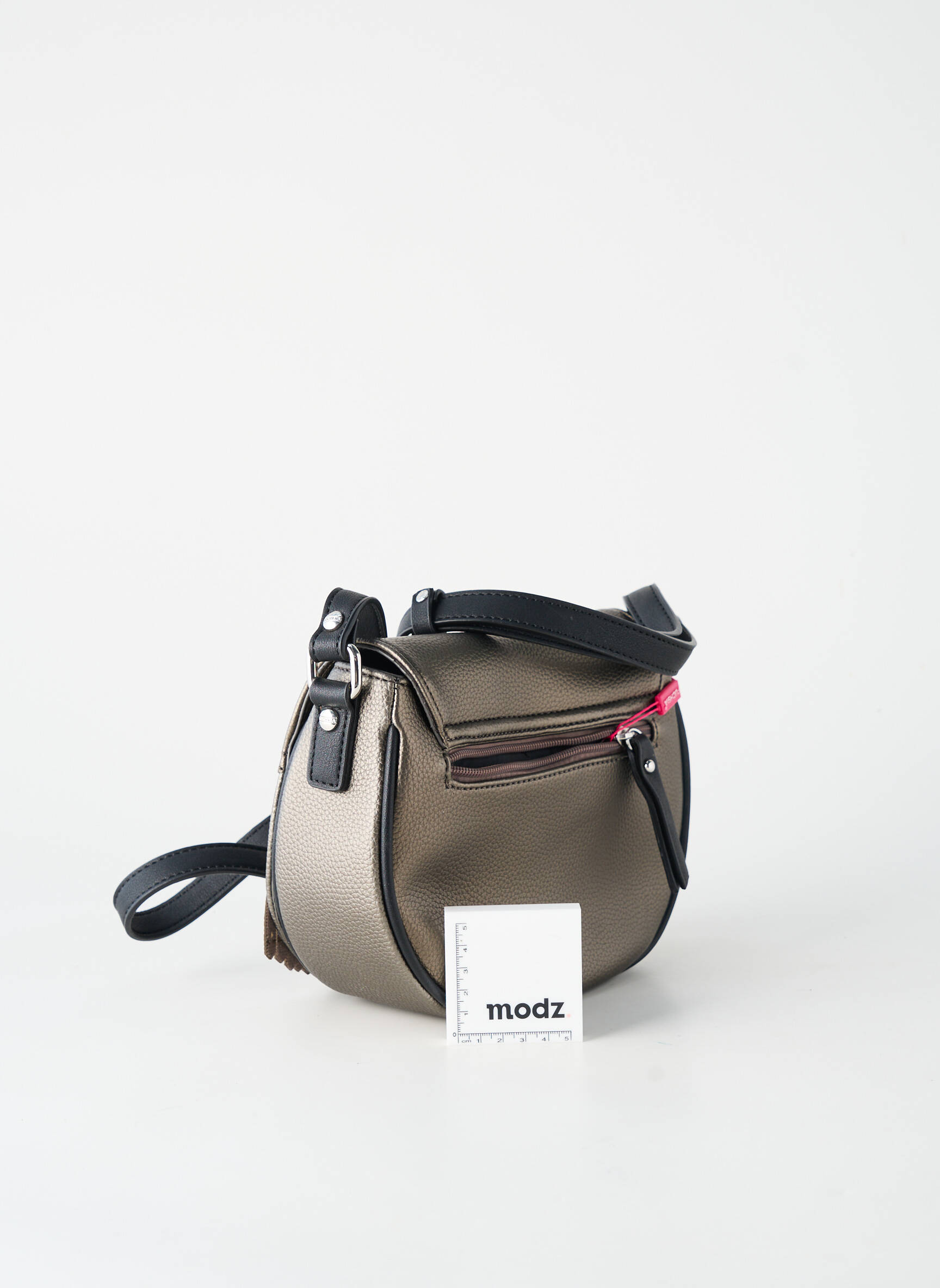 Sac multipoches forme rectangulaire gris FUCHSIA femme