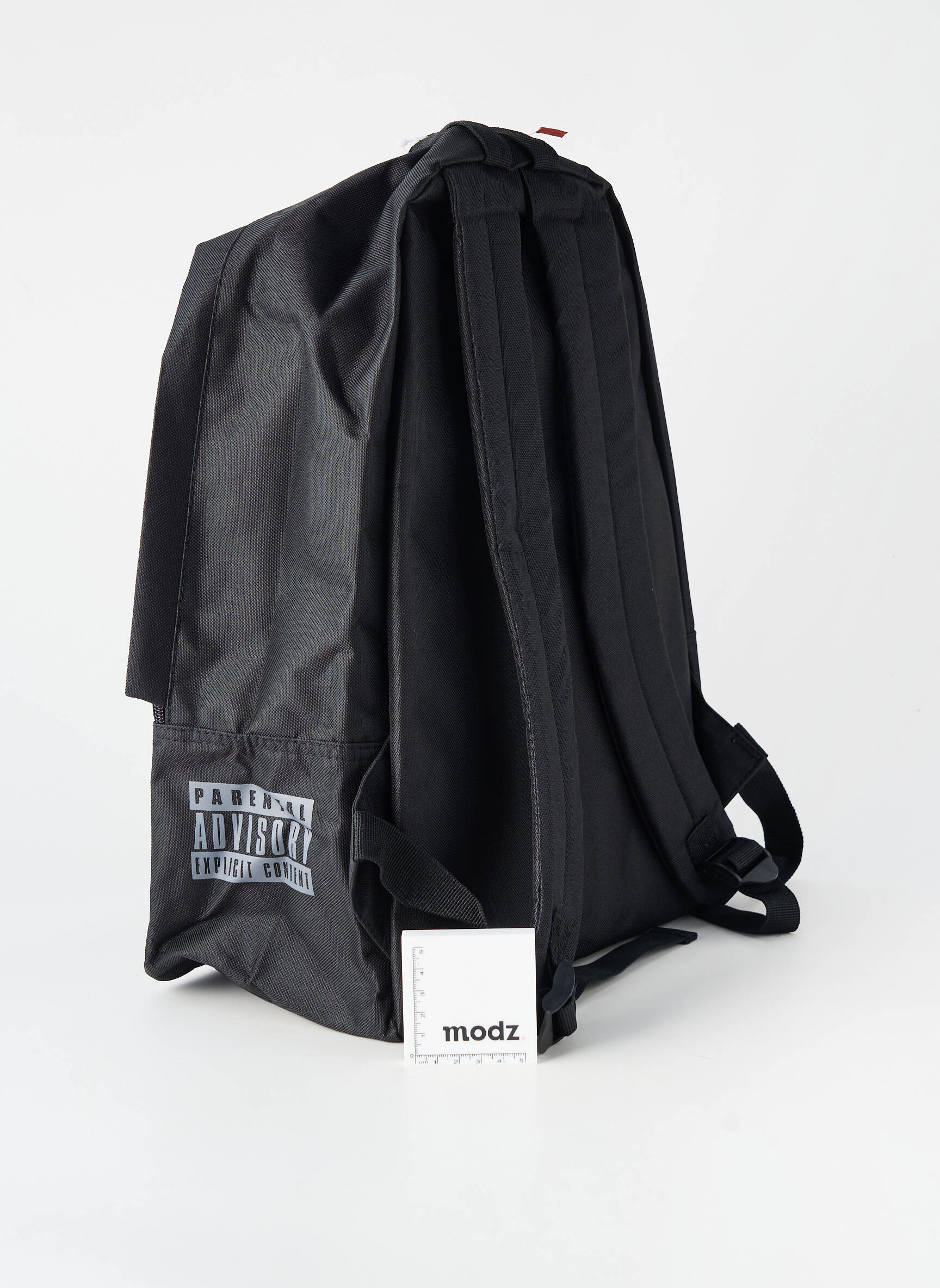 Sac à dos poches noir PARENTAL ADVISORY garçon