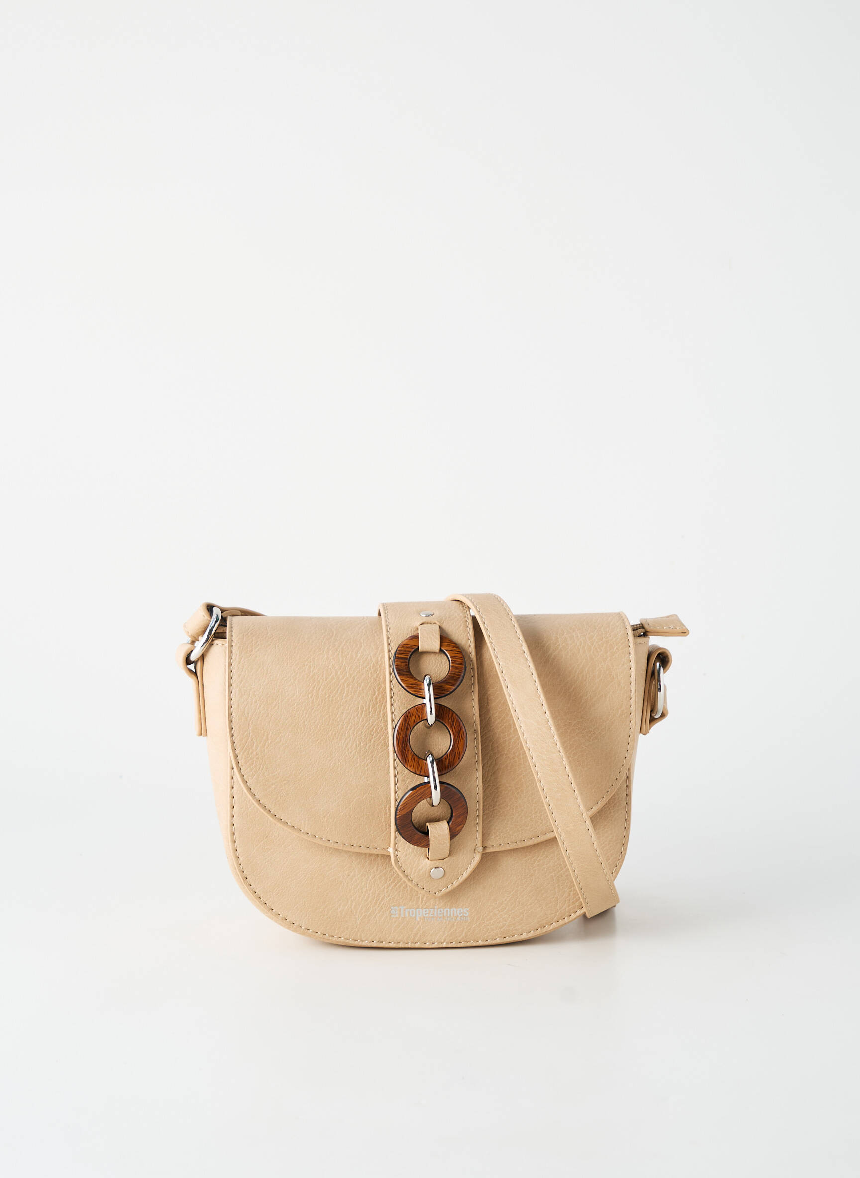 Sac multipoches forme rectangulaire beige LES TROPEZIENNES PAR M.BELARBI femme