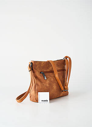 Sac fermeture zippée forme rectangulaire marron MAC ALYSTER femme