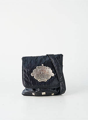 Sac fermeture fermeture aimantée forme besace noir KAPORAL femme