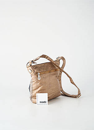 Sac doublure textile forme carré marron KAPORAL femme