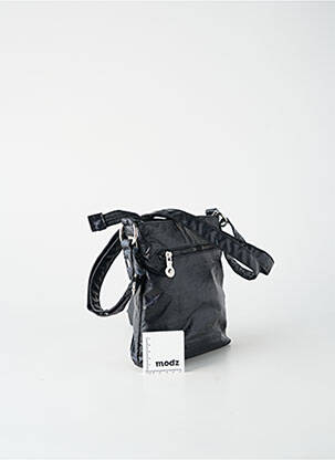 Sac bandoulière réglable forme carré noir KAPORAL femme