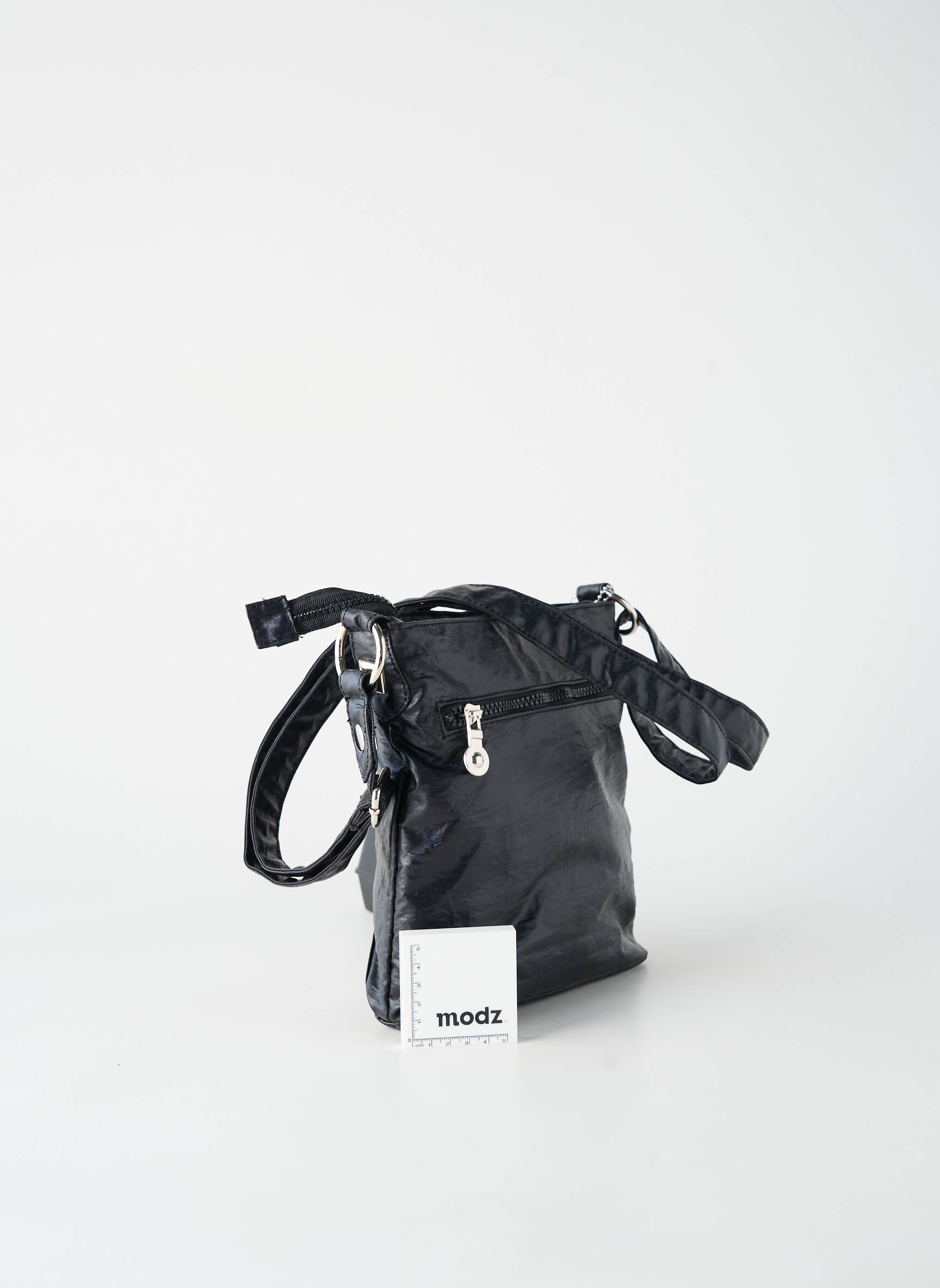 Sac bandoulière réglable forme carré noir KAPORAL femme
