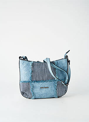 Sac multipoches forme rectangulaire bleu MAC ALYSTER femme