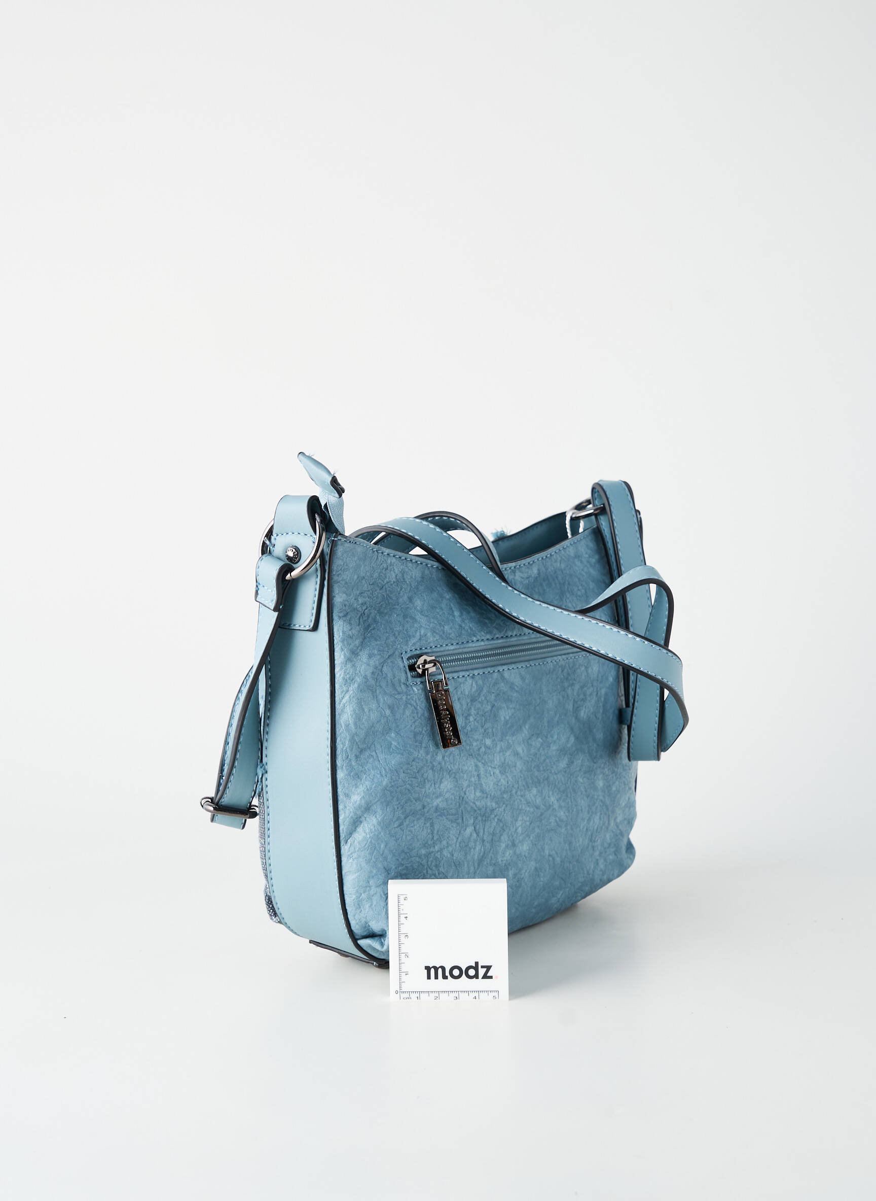 Sac multipoches forme rectangulaire bleu MAC ALYSTER femme