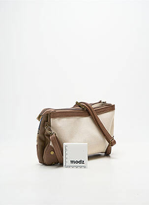 Sac multipoches forme rectangulaire marron SMASH! femme