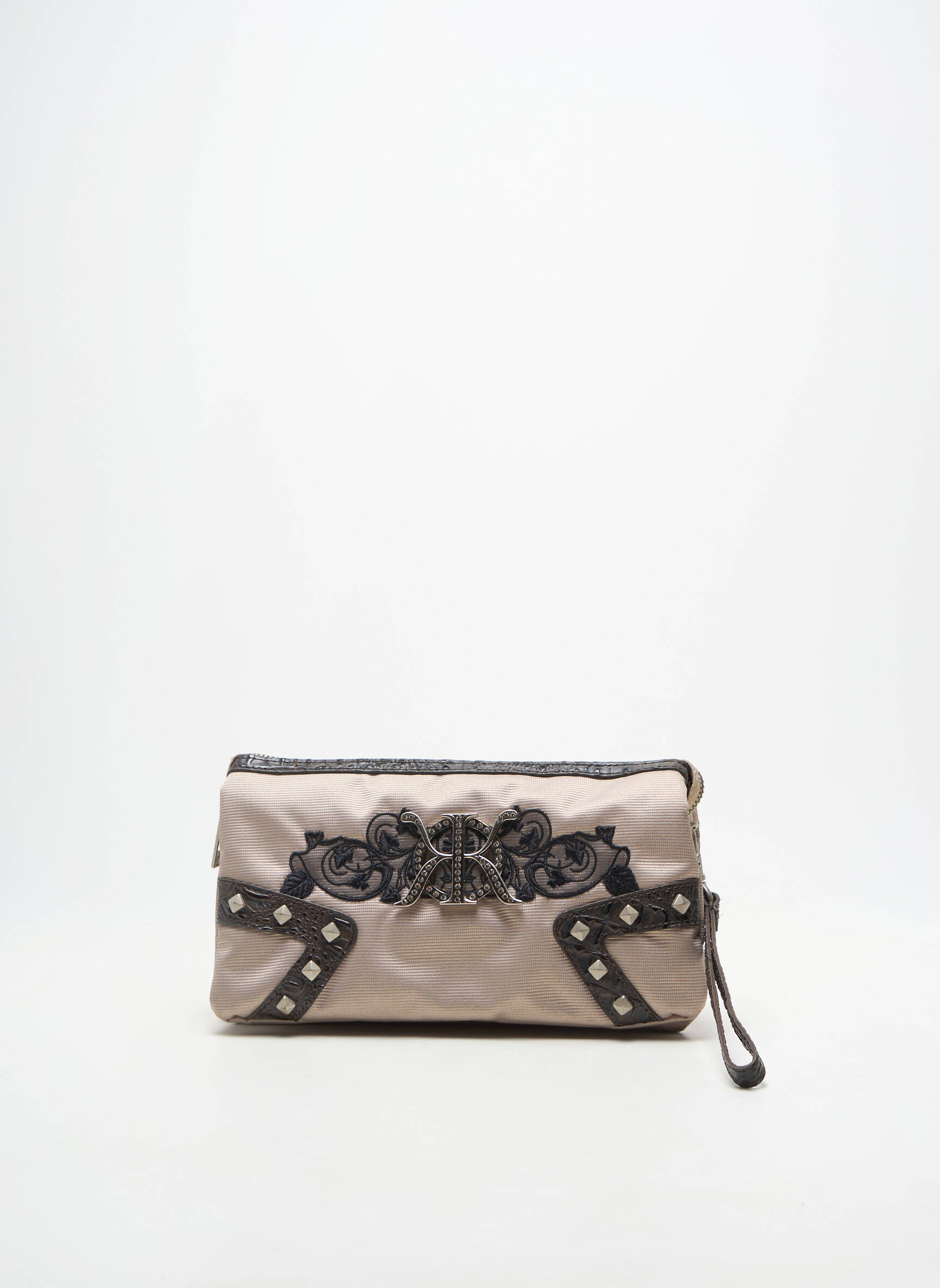 Pochette doublure textile gris DDP femme