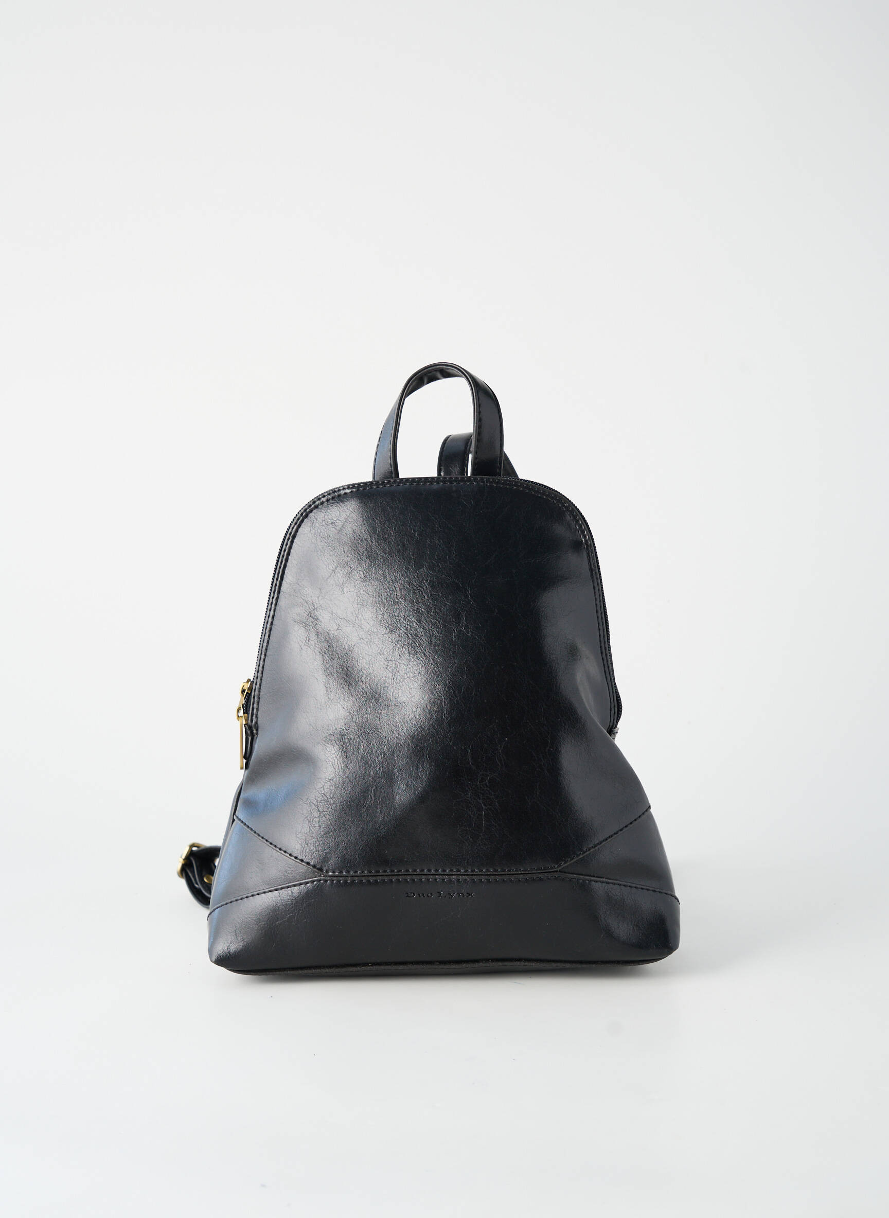 Sac à dos tissage simili-cuir noir DUOLYNX femme
