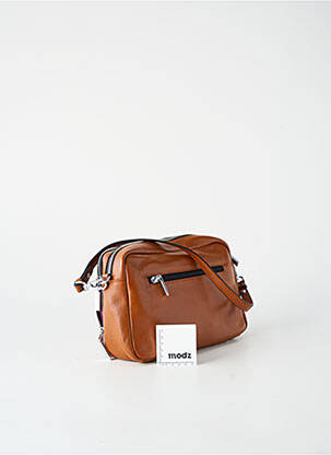 Sac multipoches forme rectangulaire marron MAC ALYSTER femme