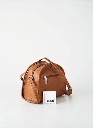 Sac multipoches forme rectangulaire marron NAF NAF femme