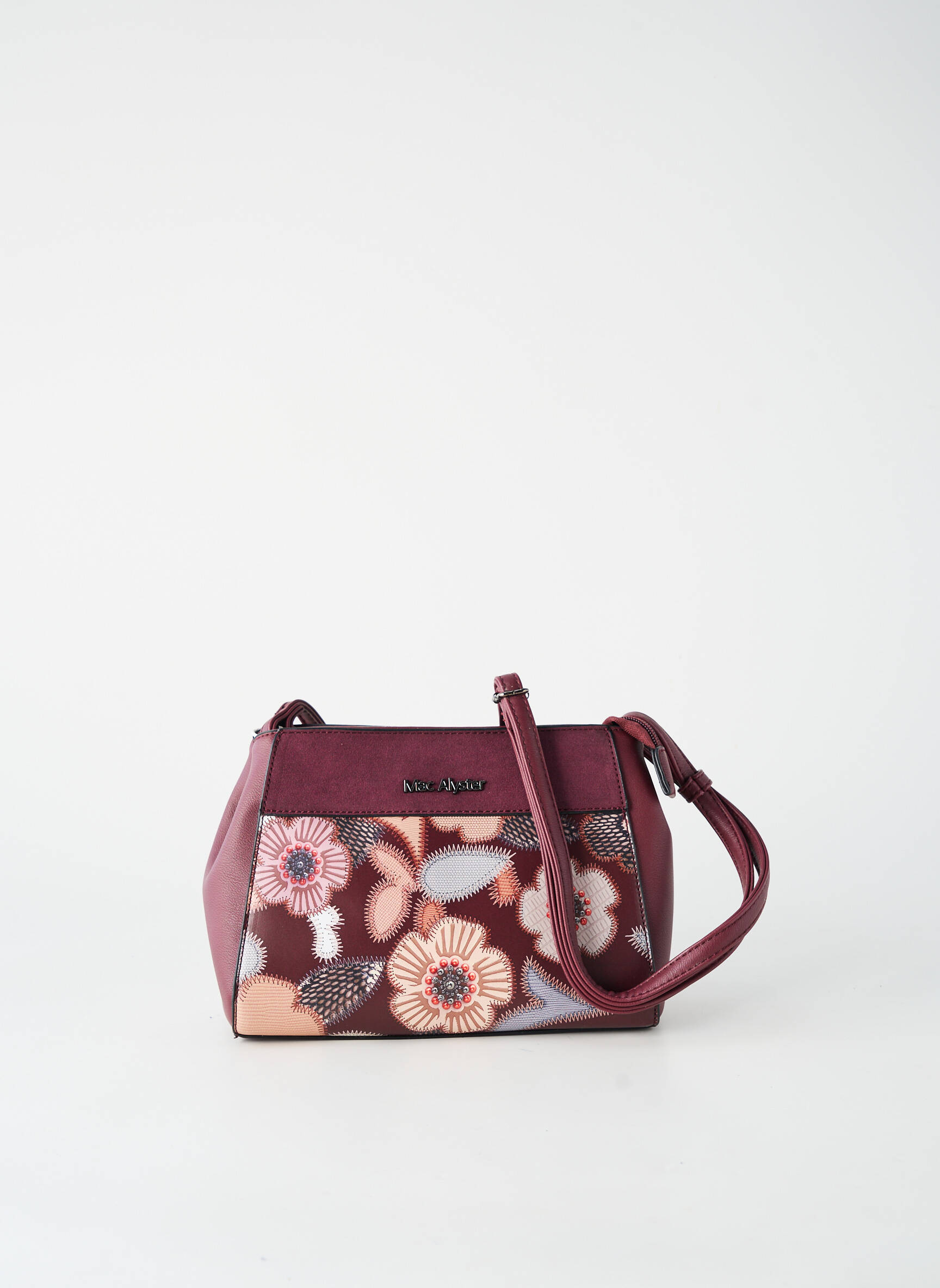 Sac multipoches forme rectangulaire violet MAC ALYSTER femme