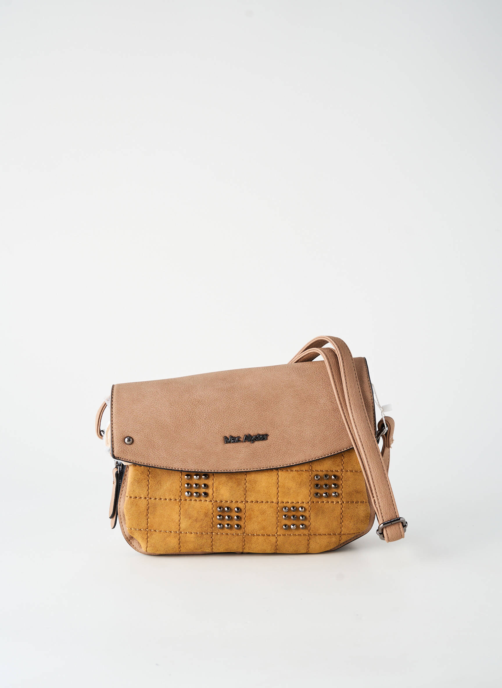 Sac multipoches forme rectangulaire marron MAC ALYSTER femme