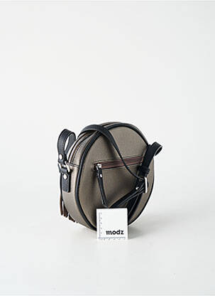 Sac multipoches gris FUCHSIA femme