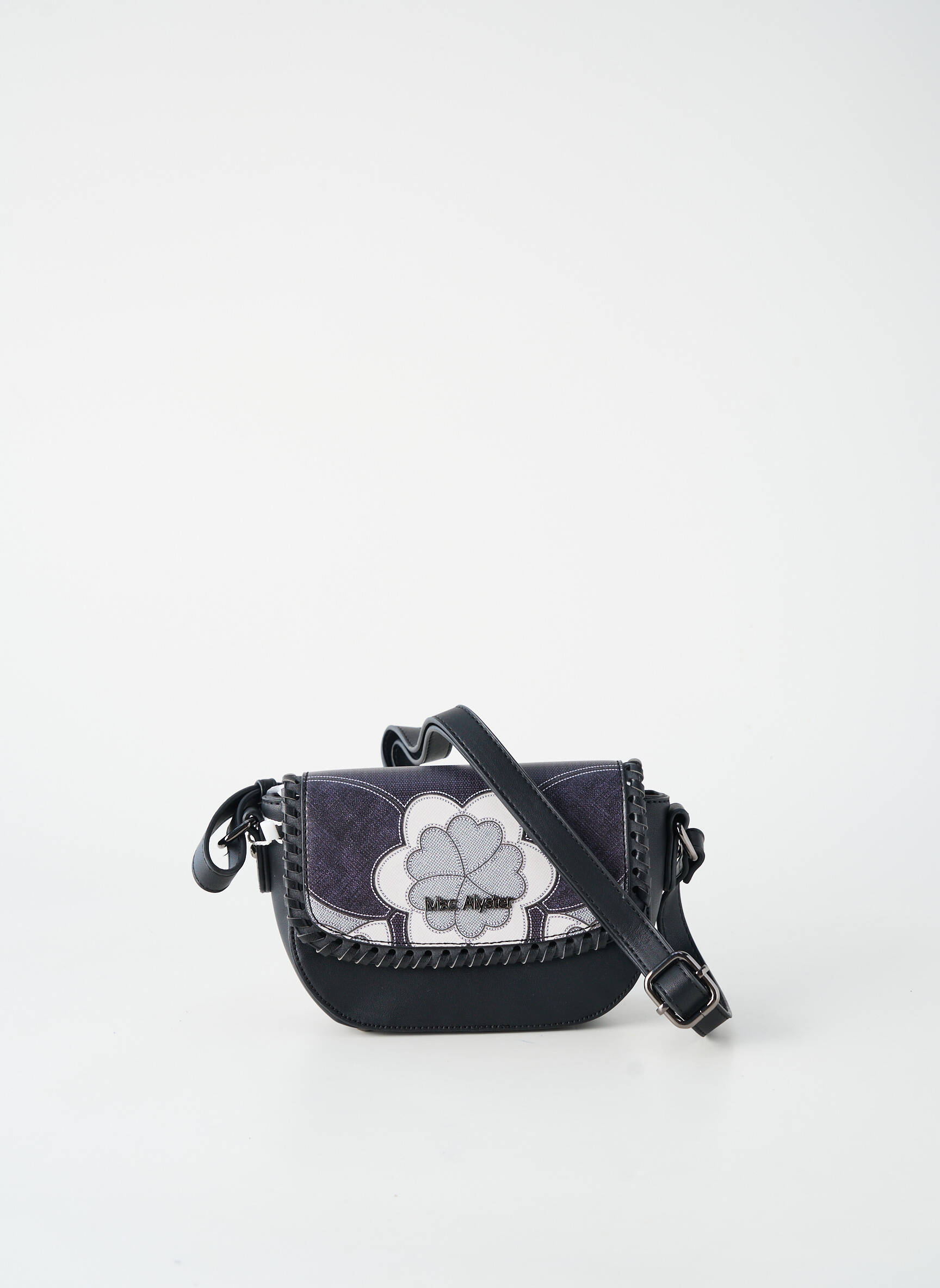 Sac multipoches forme rectangulaire noir MAC ALYSTER femme