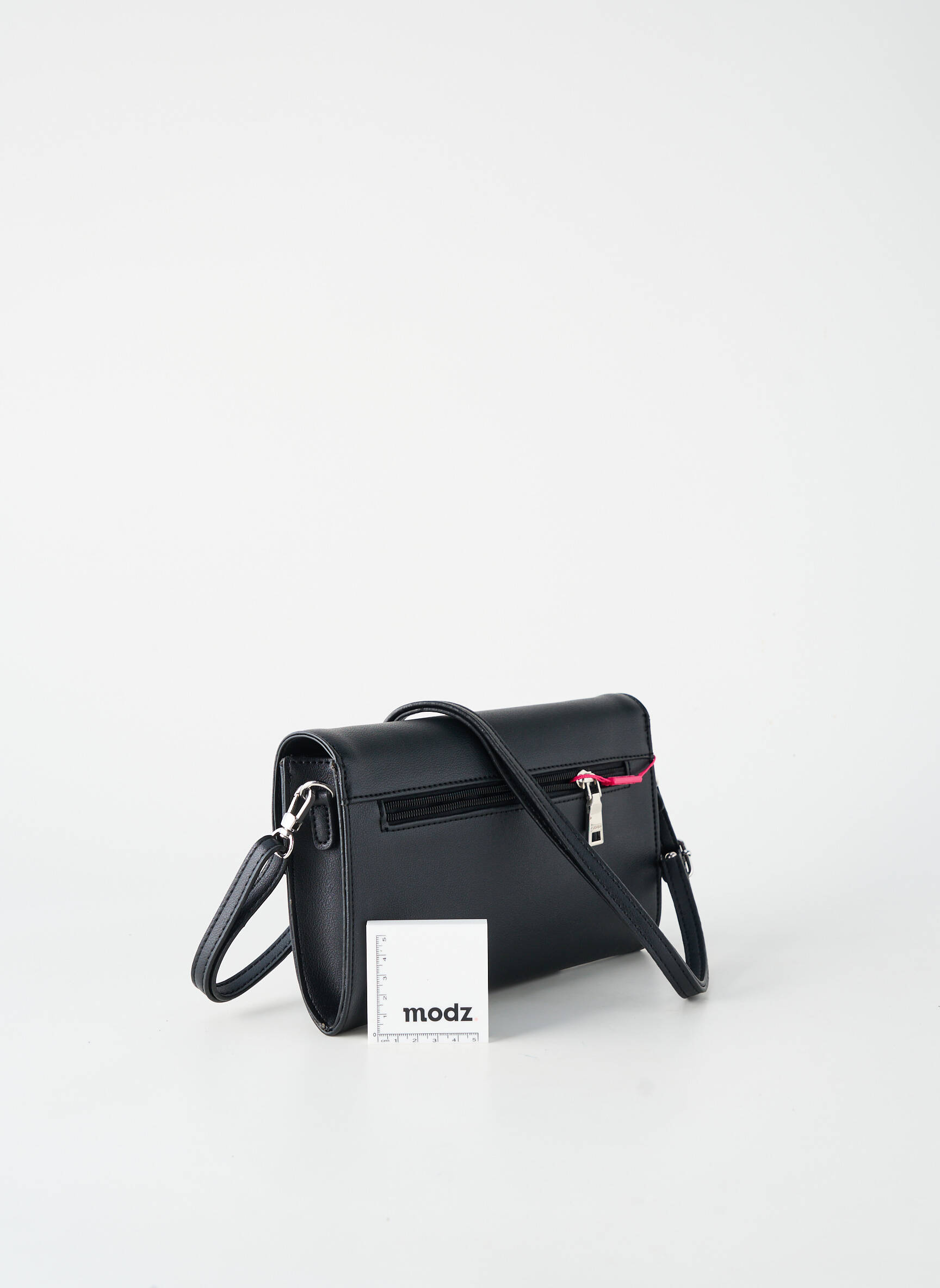 Sac multipoches forme rectangulaire noir FUCHSIA femme