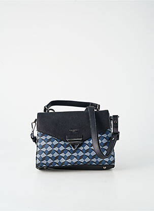 Sac multipoches forme rectangulaire bleu HEXAGONA femme