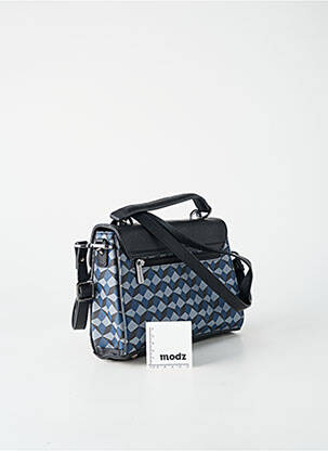Sac multipoches forme rectangulaire bleu HEXAGONA femme