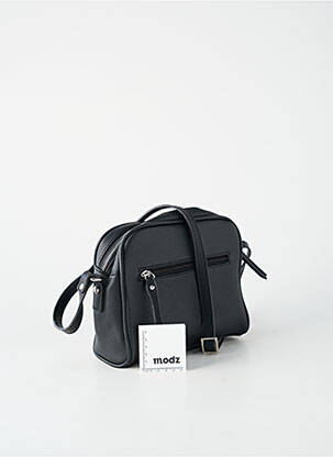 Sac multipoches forme rectangulaire noir FUCHSIA femme