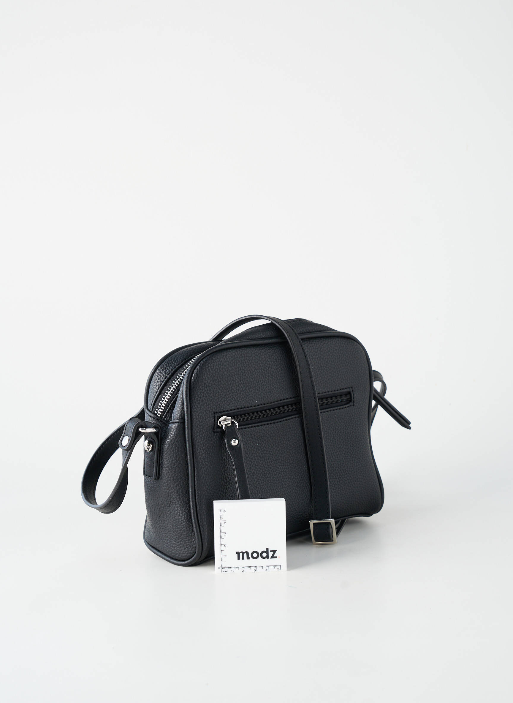 Sac multipoches forme rectangulaire noir FUCHSIA femme
