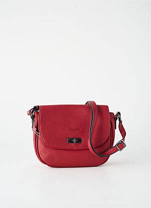 Sac multipoches forme rectangulaire rouge HEXAGONA femme