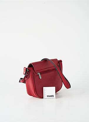 Sac multipoches forme rectangulaire rouge HEXAGONA femme