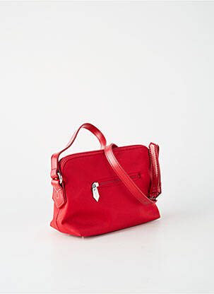 Sac fermeture zippée forme rectangulaire rouge TED LAPIDUS femme