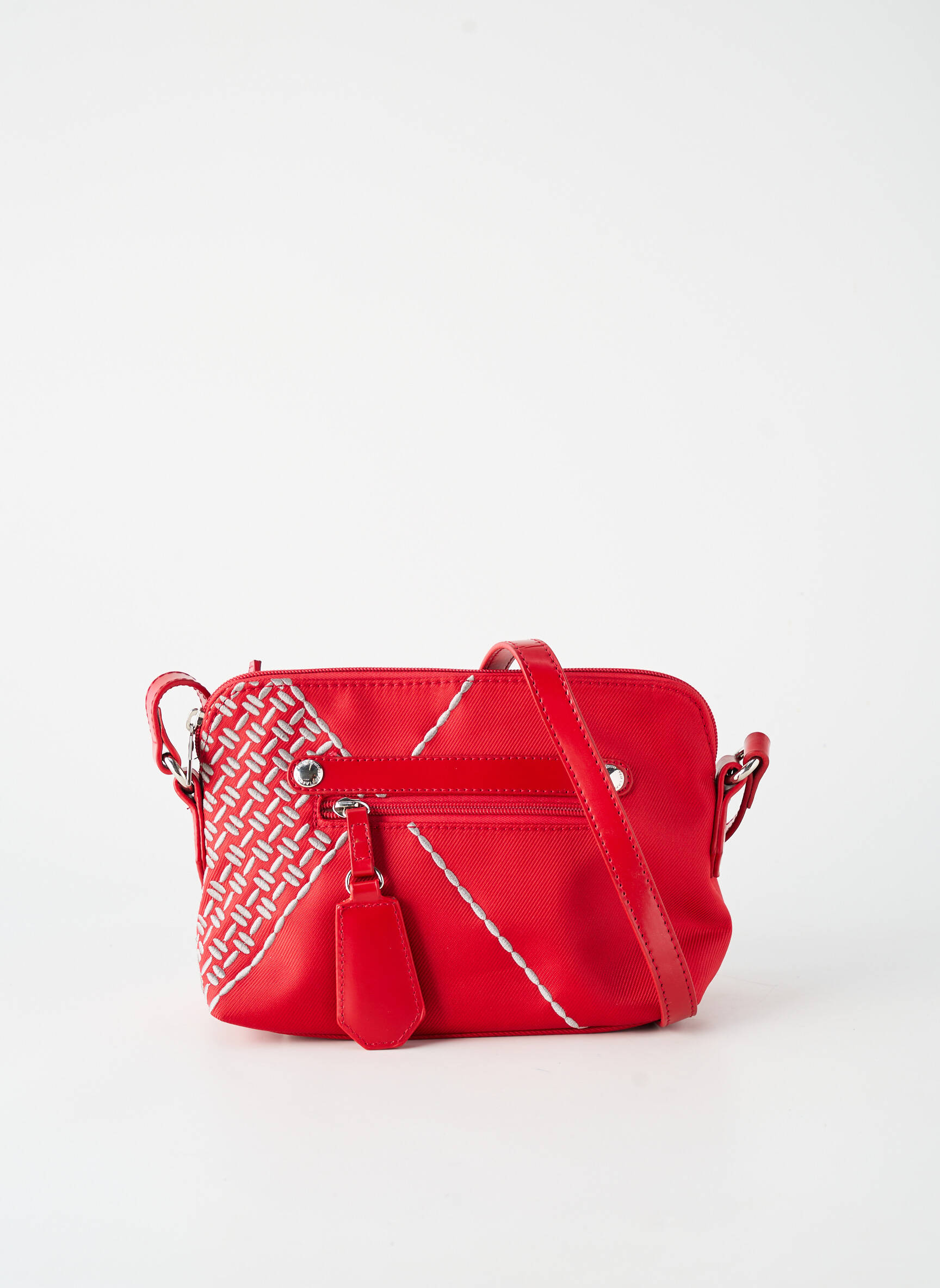 Sac fermeture zippée forme rectangulaire rouge TED LAPIDUS femme
