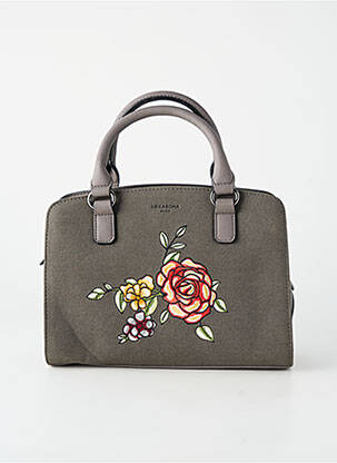 Sac multipoches forme rectangulaire gris HEXAGONA femme