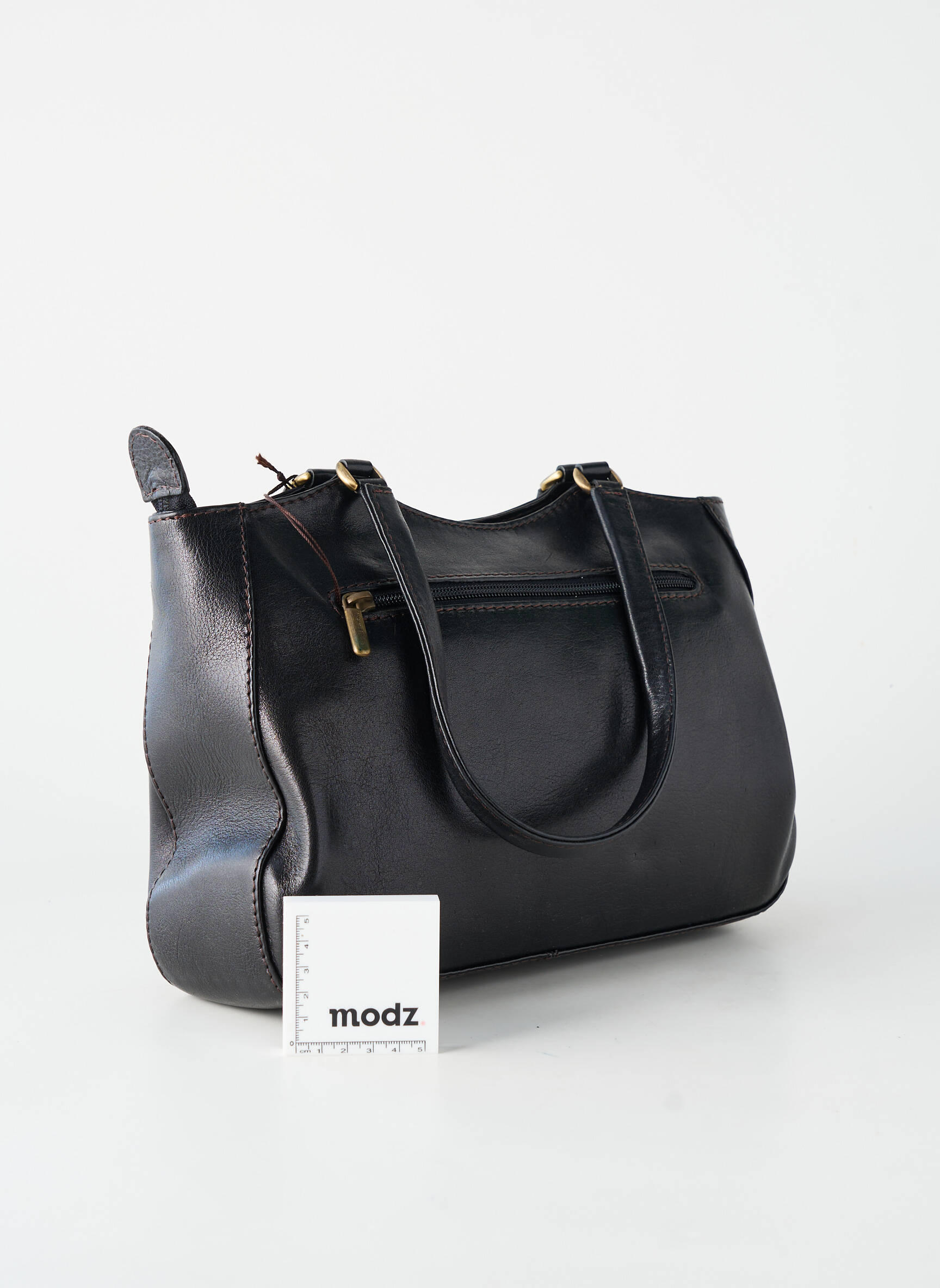 Sac fermeture zippée forme rectangulaire noir BAMBOO & CO femme