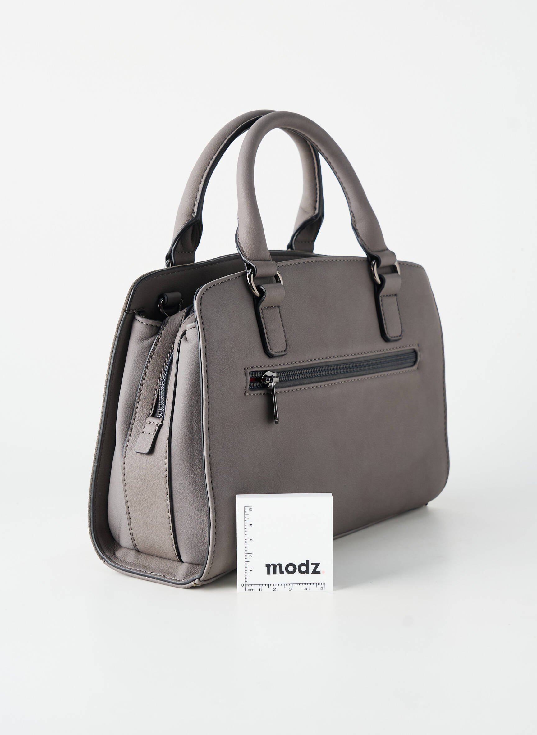 Sac multipoches forme rectangulaire gris HEXAGONA femme