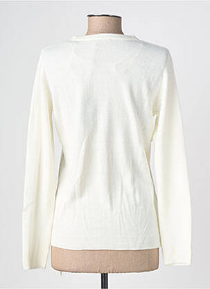 Gilet manches longues col rond beige FELINO femme