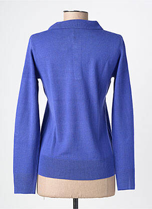 Pull stretch manches longues bleu FELINO femme
