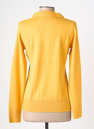 Pull stretch manches longues jaune FELINO femme