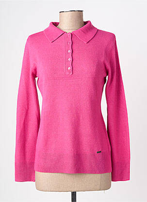 Pull stretch manches longues rose FELINO femme