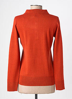 Pull stretch manches longues orange FELINO femme