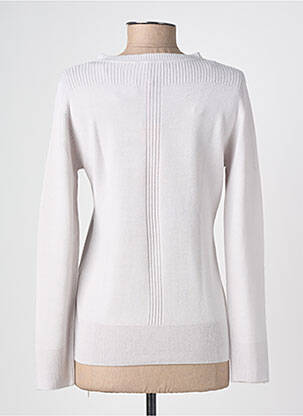 Pull col v manches longues gris FELINO femme